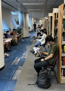 Library Aisle Study Seating